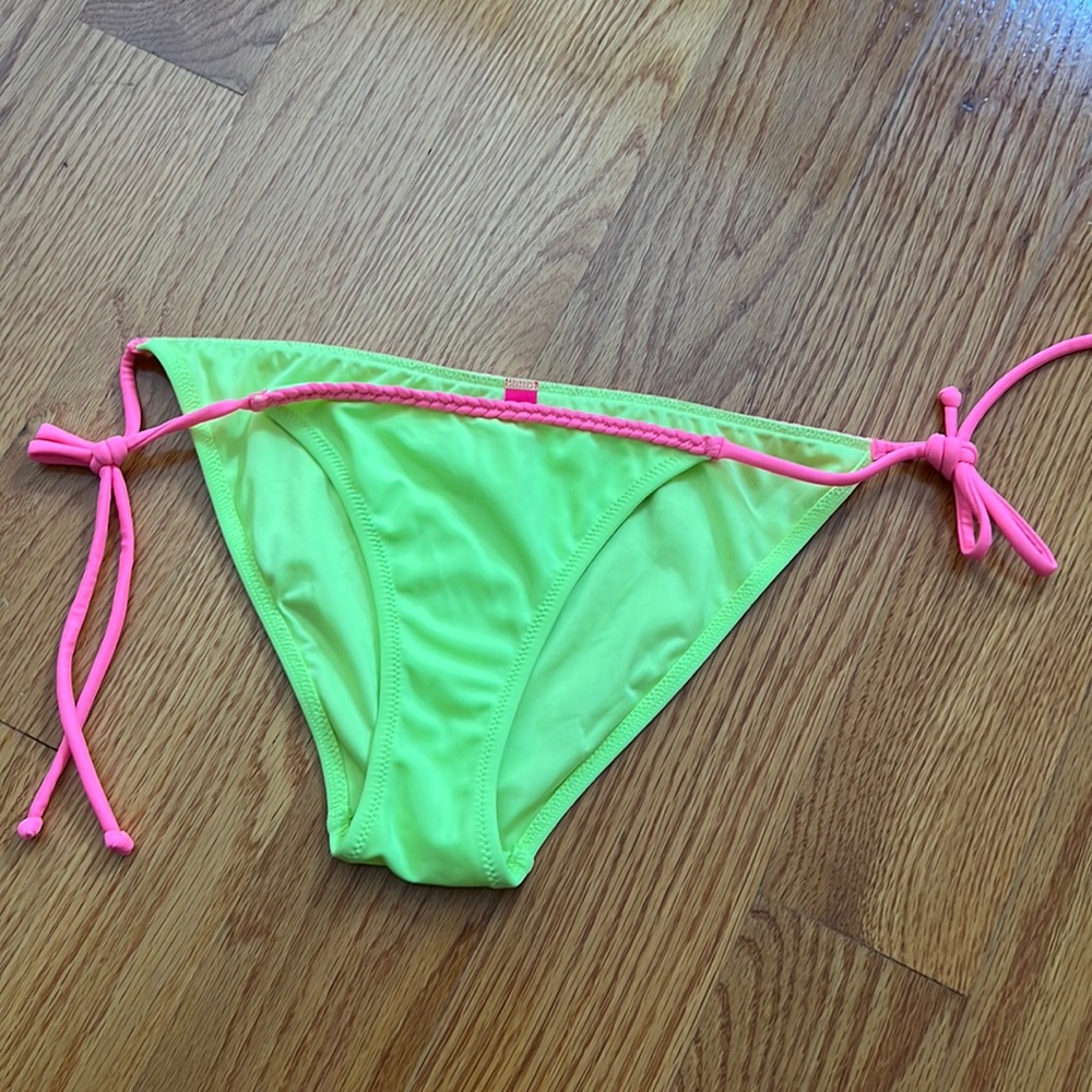 Victoria’s Secret Neon Pink and Green Bikini Bottom